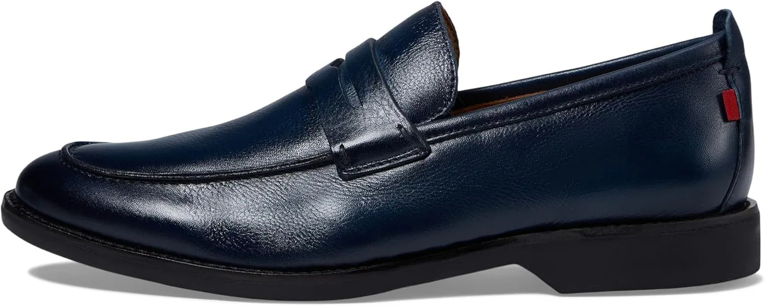 Лоферы кожаные Marc Joseph New York, Navy Burnished Napa Soft — фото 4