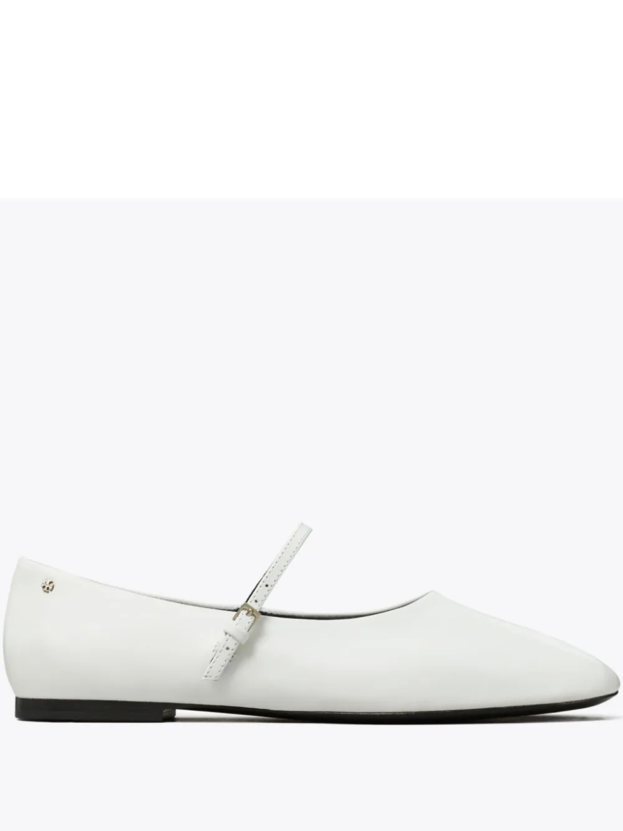 Кожаные балетки Tory Burch, белый