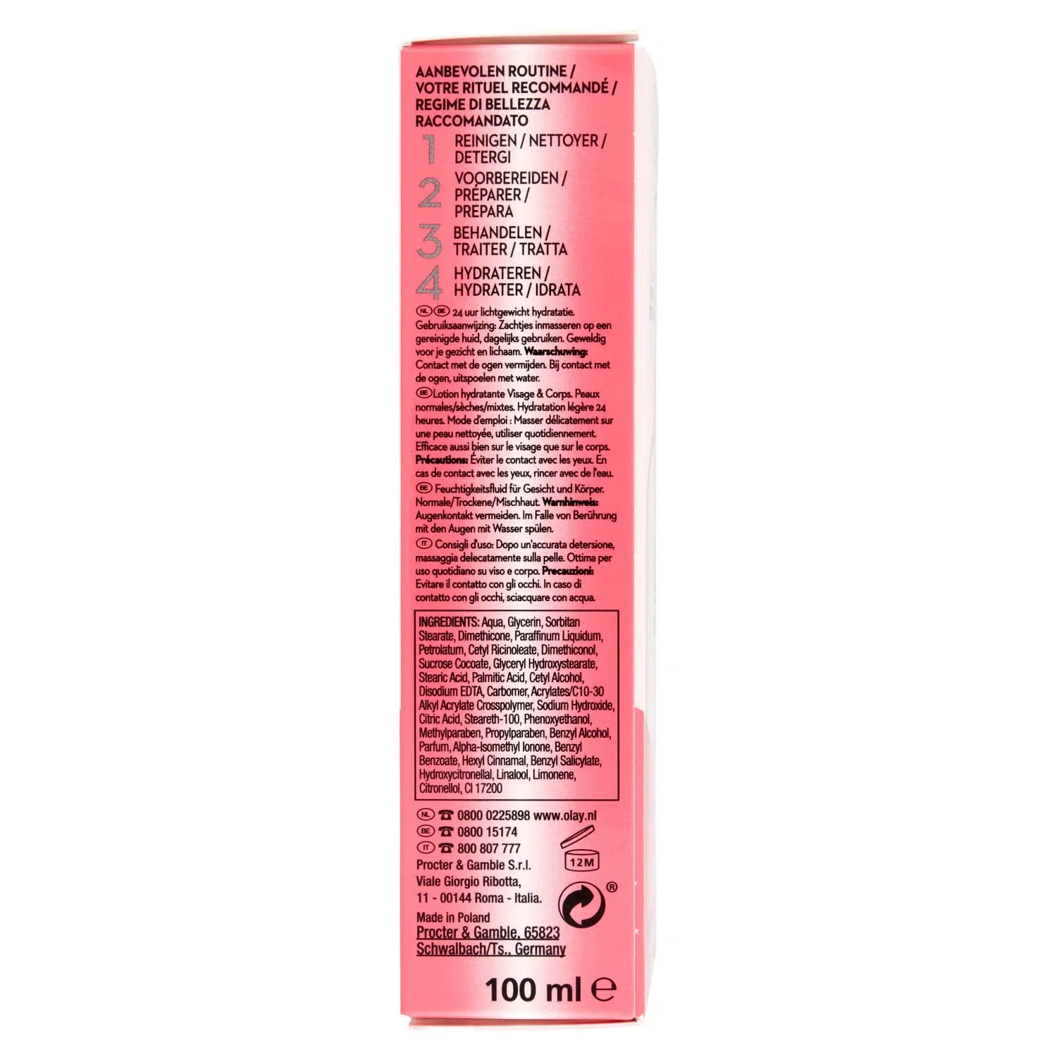 Увлажняющий лосьон для лица и тела «Beauty Fluid» от Olay, 5 x 100 мл Olay — фото 3