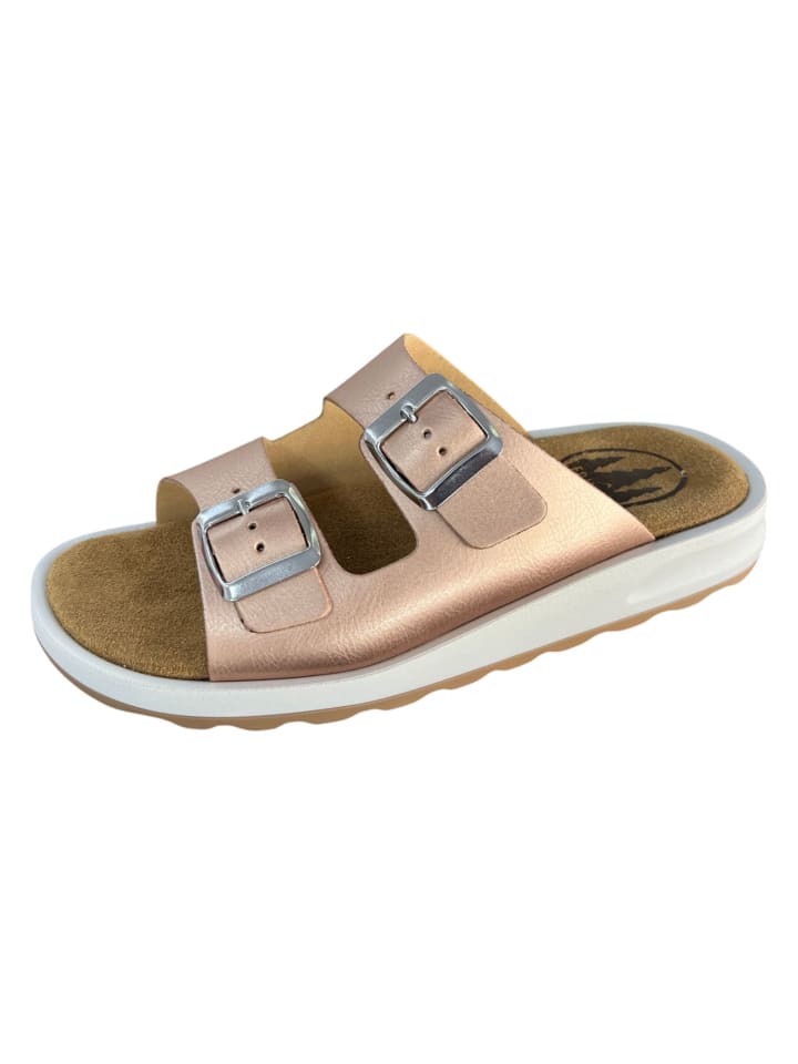 Сандалии на плоской подошве Franken-Schuhe, металлик