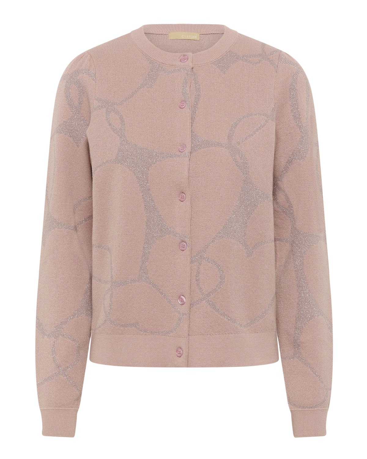 

CULTURE Кардиган 'CUhearty' вязаный в цвете Powder