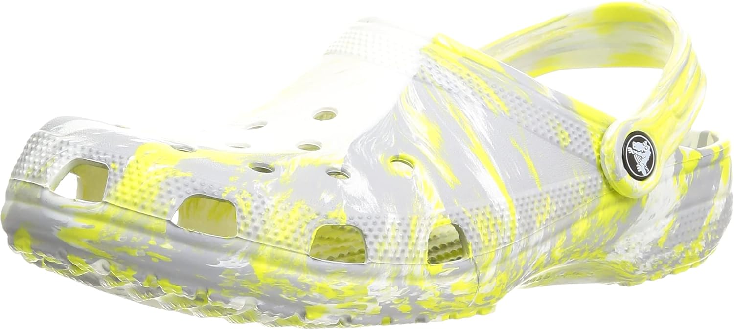 

Сабо Унисекс Классические мраморные кломпы с эффектом тай-дай Crocs, белый