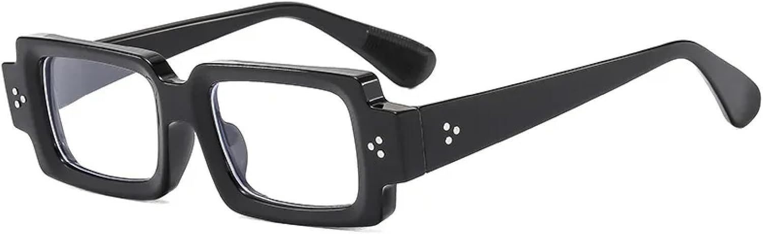 

Классические солнцезащитные очки с заклепками для женщин и мужчин, роскошные, винтажные, модные, популярные, в стиле панк, с защитой от УФ-излучения UV400 TYUVIVO, Black Clear