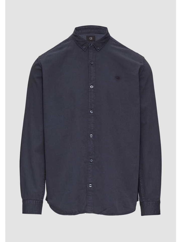 

QS Рубашка 5883_темно-синего цвета