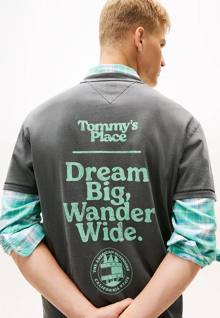 Футболка свободного кроя, Tommy Jeans Tommy Hilfiger, черный — фото 3