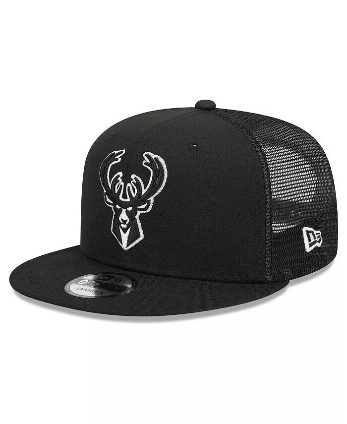 

Мужская черная кепка Milwaukee Bucks Evergreen 9FIFTY Trucker Snapback New Era, черный