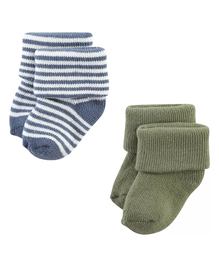 Носки для мальчиков Hudson Cotton Rich Newborn и Terry, Modern Elephant, 6-12 месяцев Hudson Baby, синий — фото 4