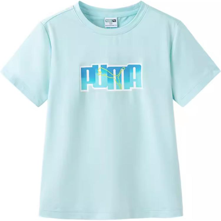 

Детская футболка PUMA, розовый/зеленый