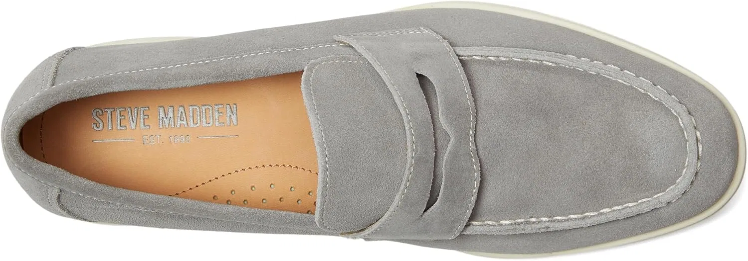 Мокасины мужские Steve Madden, серый — фото 2
