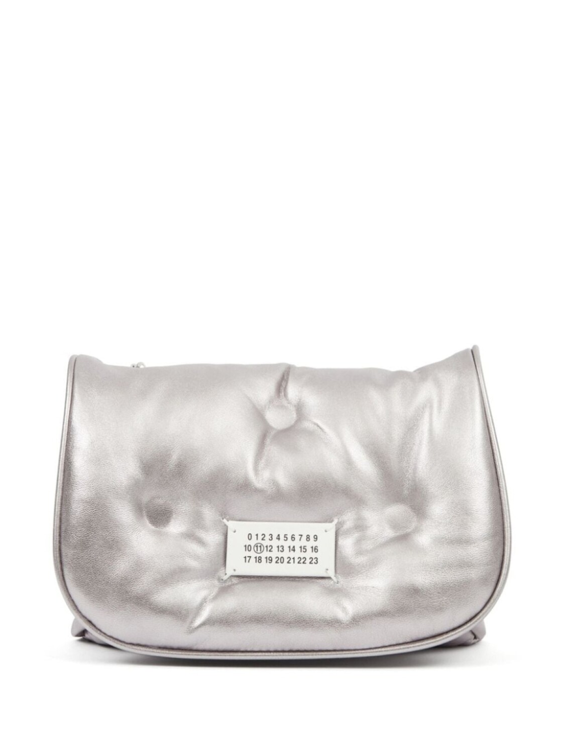 

Мини-сумка Maison Margiela Glam Slam Flap, серебристый