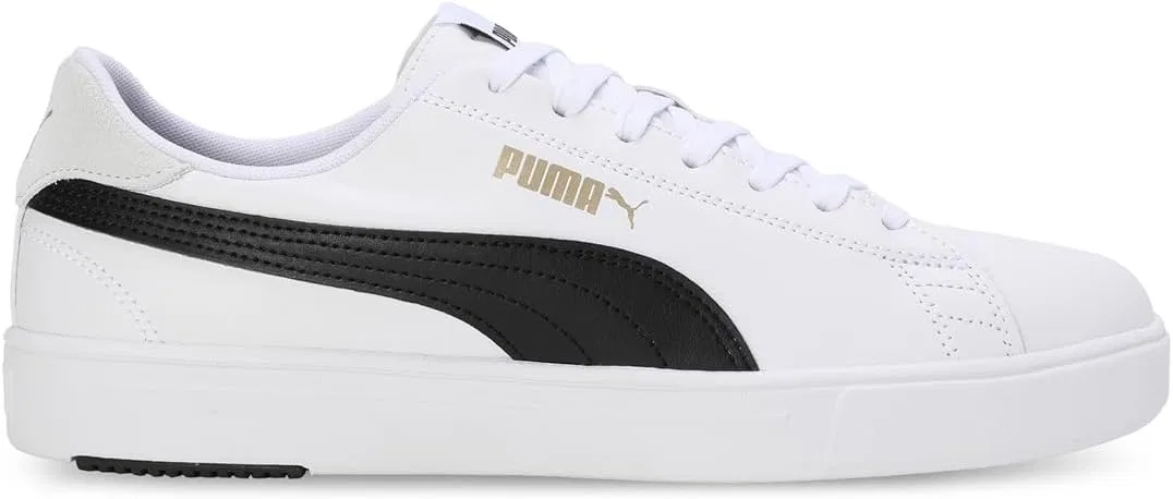 Кроссовки PUMA Serve Pro Lite унисекс, Puma White Puma Black Puma Team Gold — фото 3