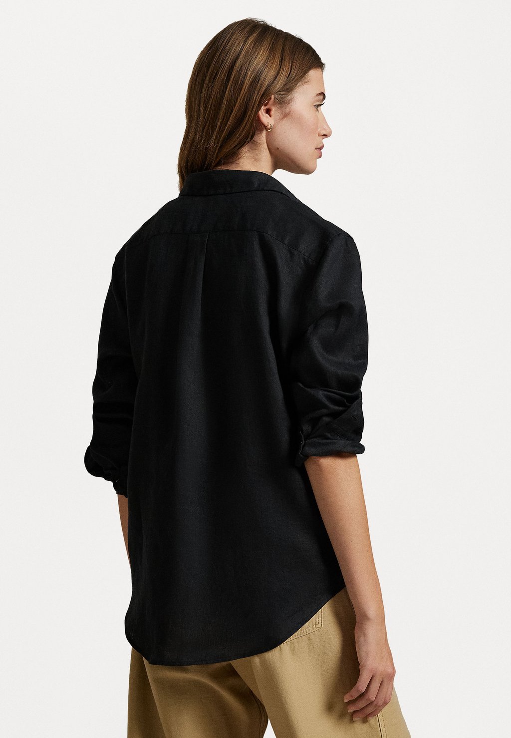Блузка на пуговицах CLASSIC FIT LINEN SHIRT Polo Ralph Lauren, черный — фото 3