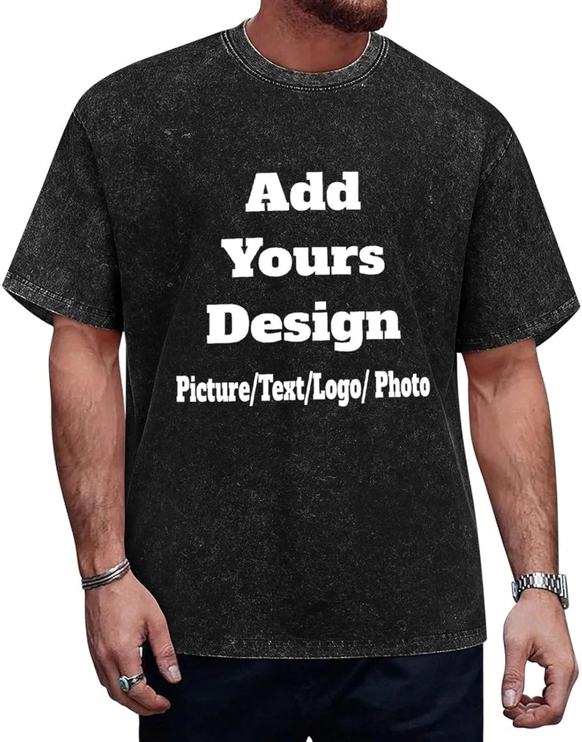 

Футболка Custom с фото или текстом для мужчин и женщин TIFDHIS