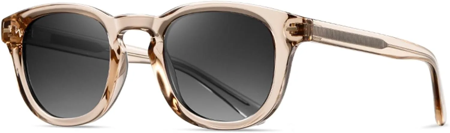 

Модные круглые солнцезащитные очки для мужчин и женщин, подходящие для вождения и активного отдыха, с защитой от УФ-излучения UV400, из ацетата VFDHN, 3