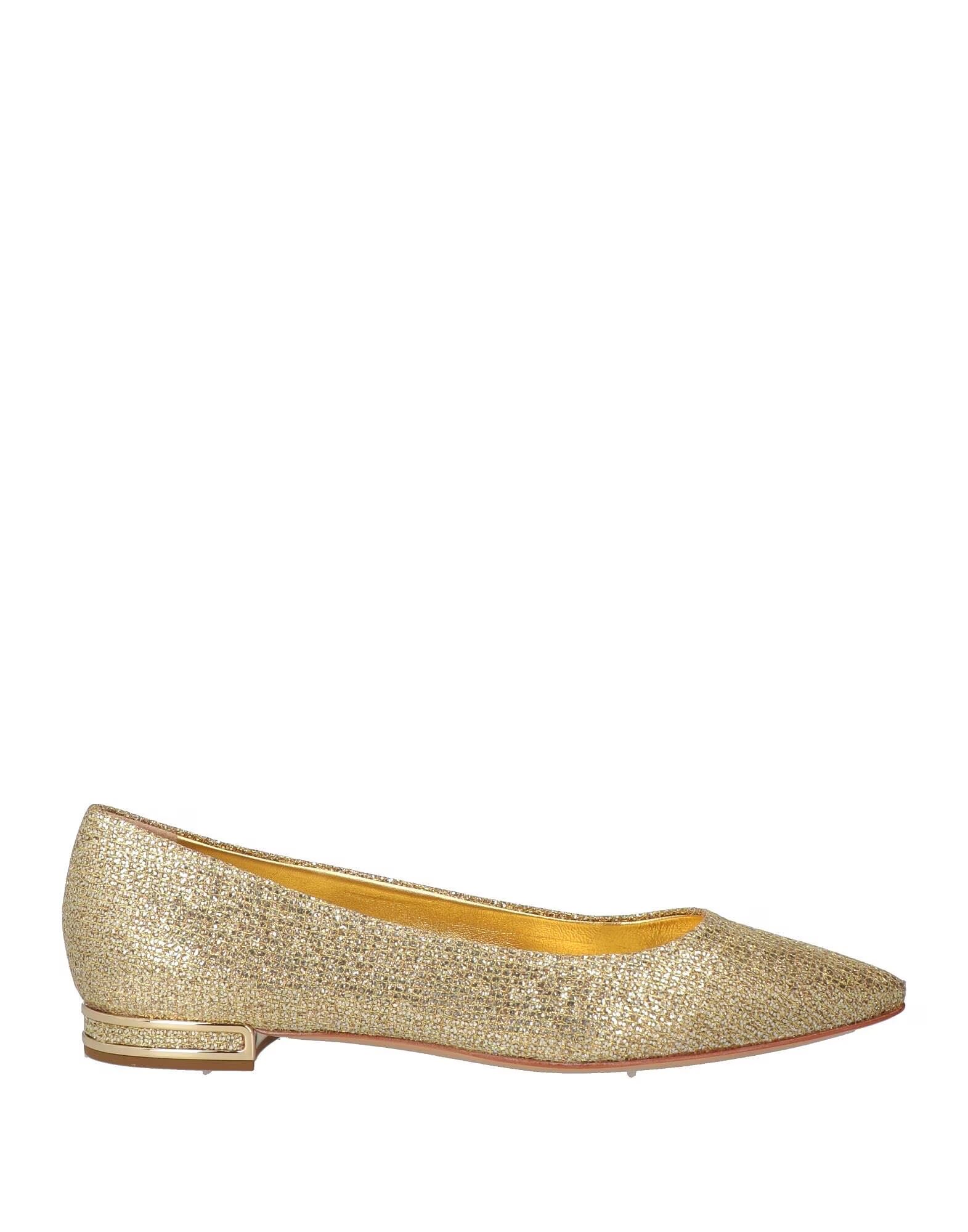 Балетки Casadei, золотой