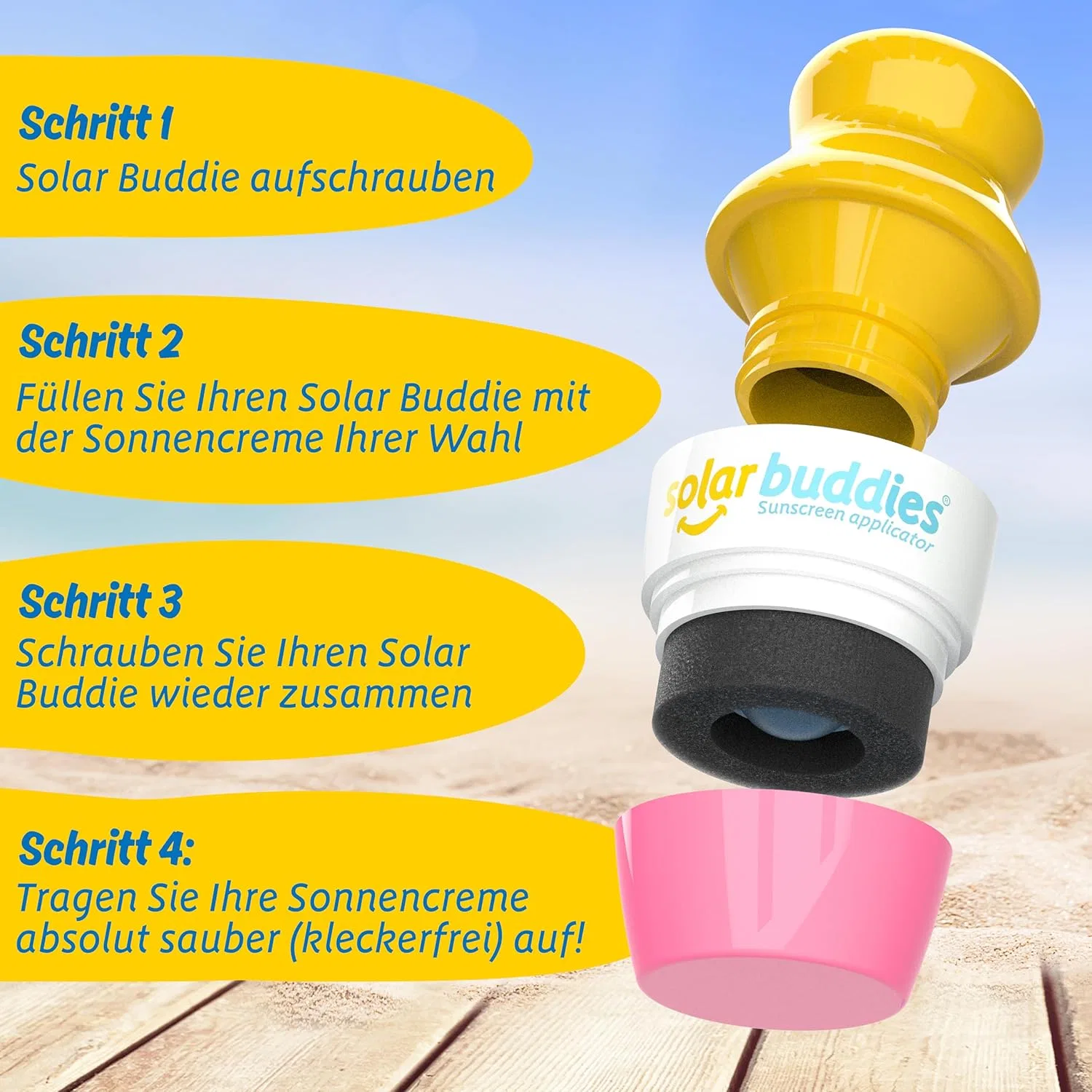 Аппликатор для солнцезащитного крема Solar Buddies, розовый, 100 мл Solar Buddies, T-Pp — фото 4