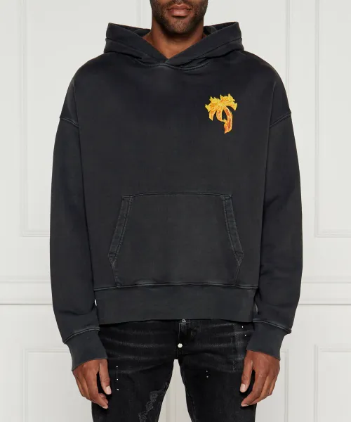 

Толстовка Burning Palm Regular fit Palm Angels, черный