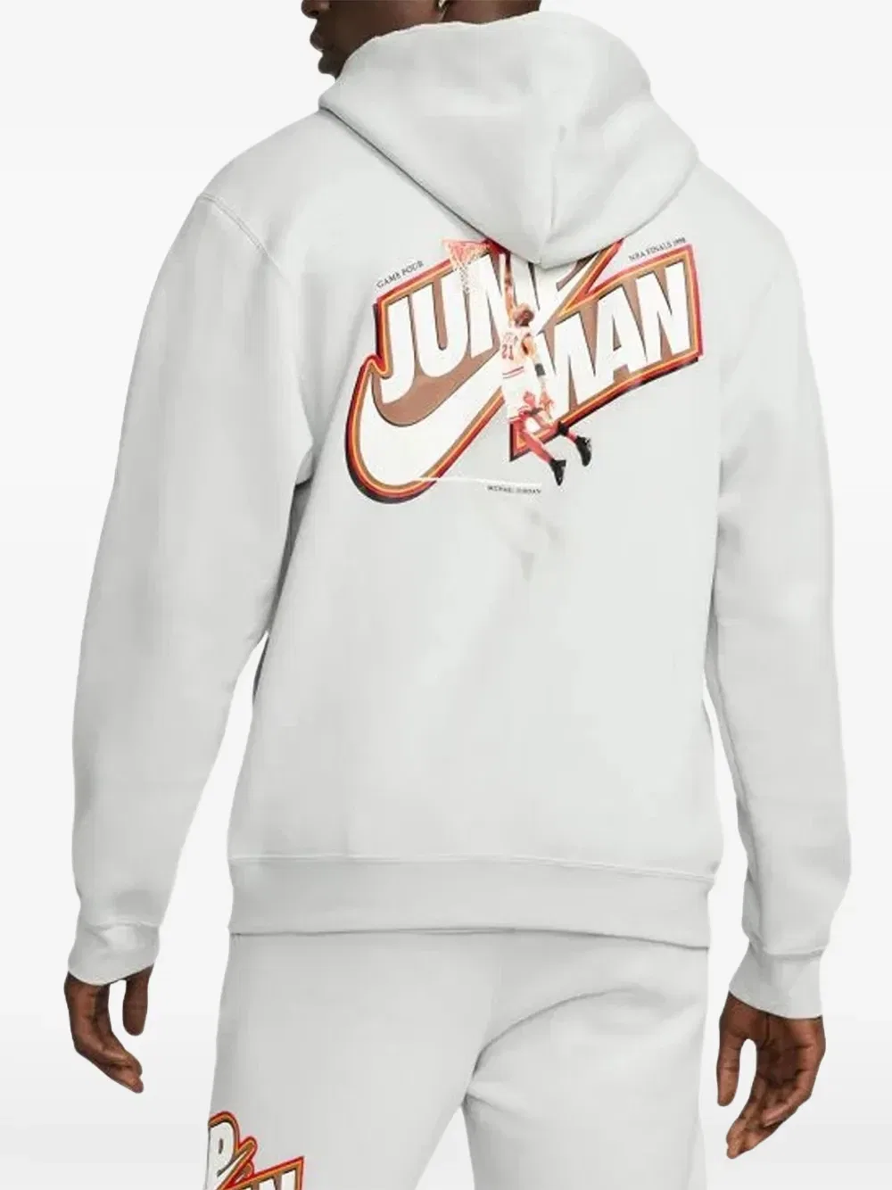 Толстовка на молнии с логотипом Jumpman Jordan, серый — фото 2