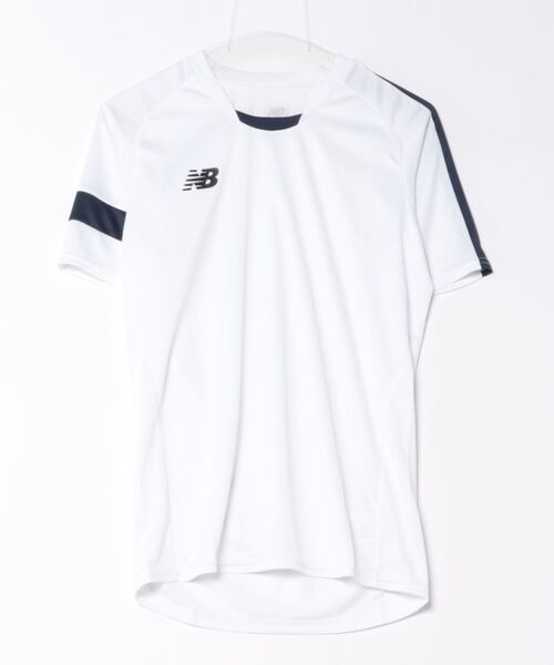 

Футболка New Balance, белый/темно-синий