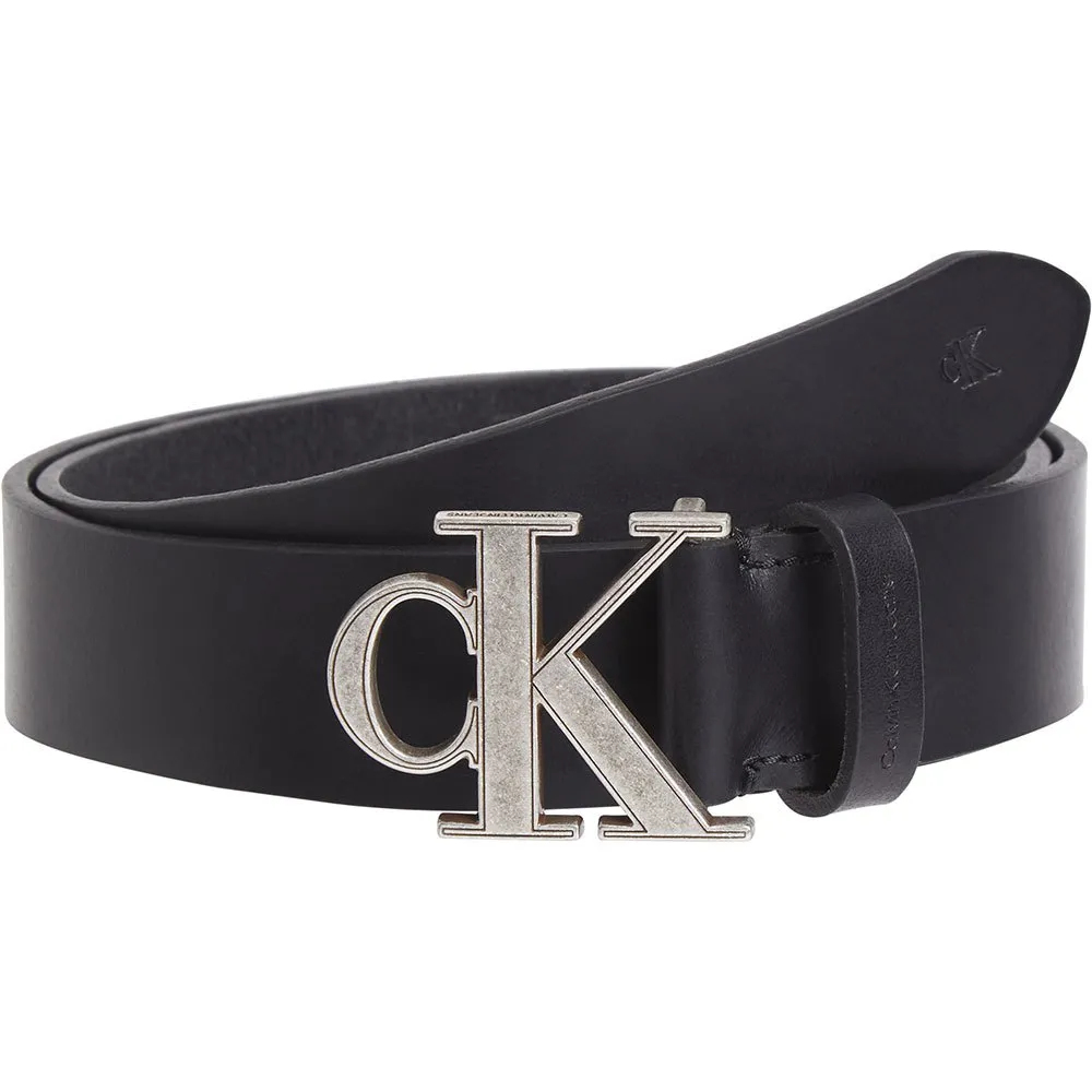 

Ремень Calvin Klein Jeans Monogram Hardware, черный