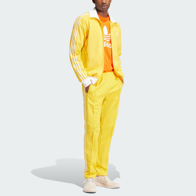 Adicolor трикотажные спортивные штаны мужские солнечно-желтые Adidas Originals, желтый — фото 4
