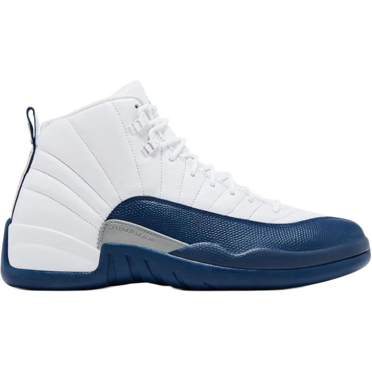 Jordan Air 12 Abrasion Resistant Low top детские баскетбольные кроссовки White/French Blue/Metallic Silver/Team Red — фото 3