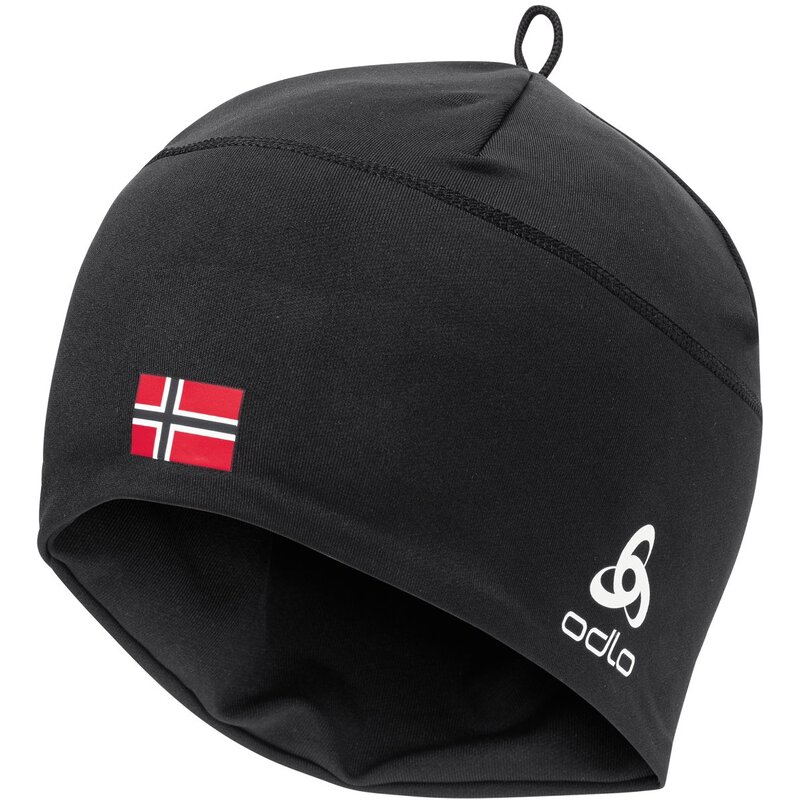 

Шапка поликинкнит веер теплая эко Odlo, черный