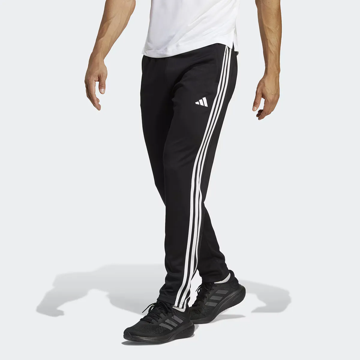 

Мужские брюки Adidas Train Essentials 3 полоски, чёрный