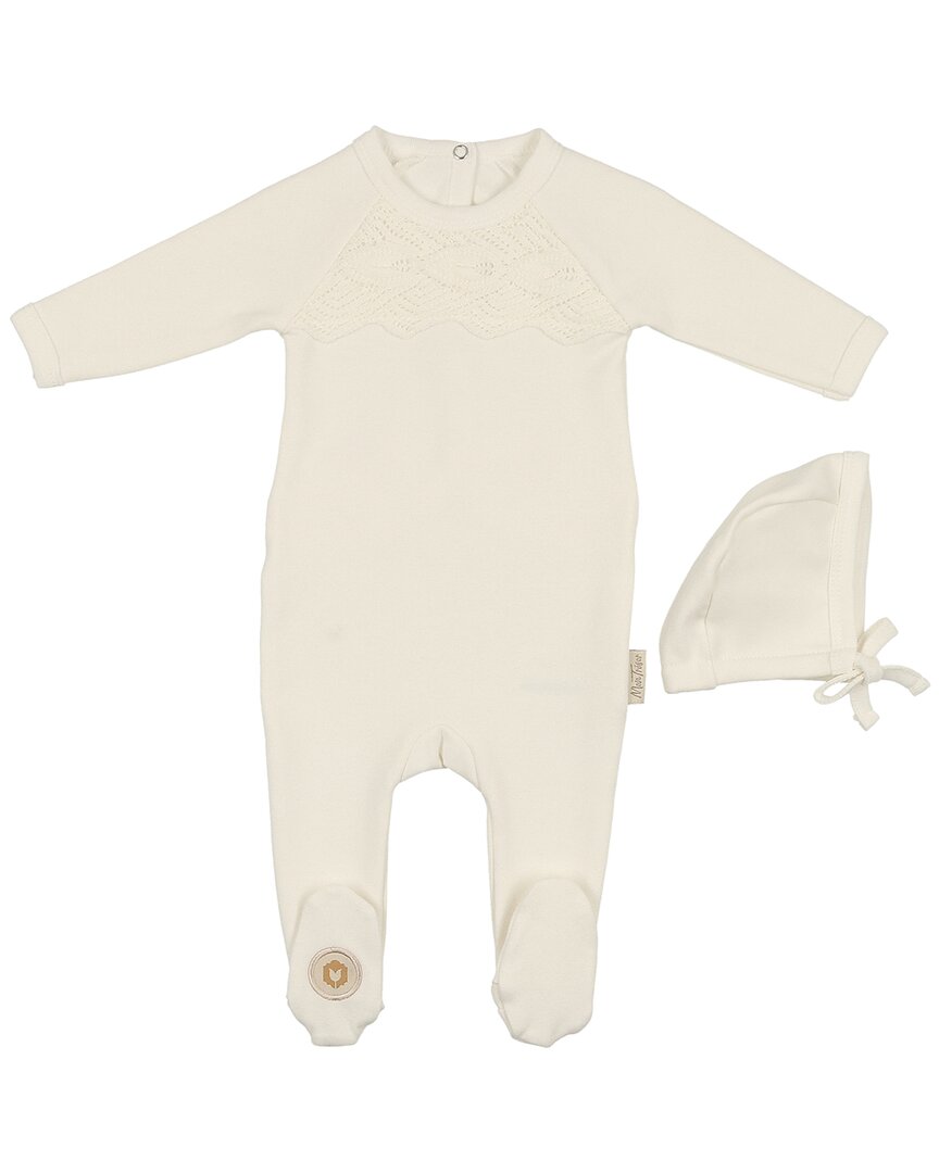 

Комплект Mon Tresor Look Of Lace Footie & Hat Set, белый