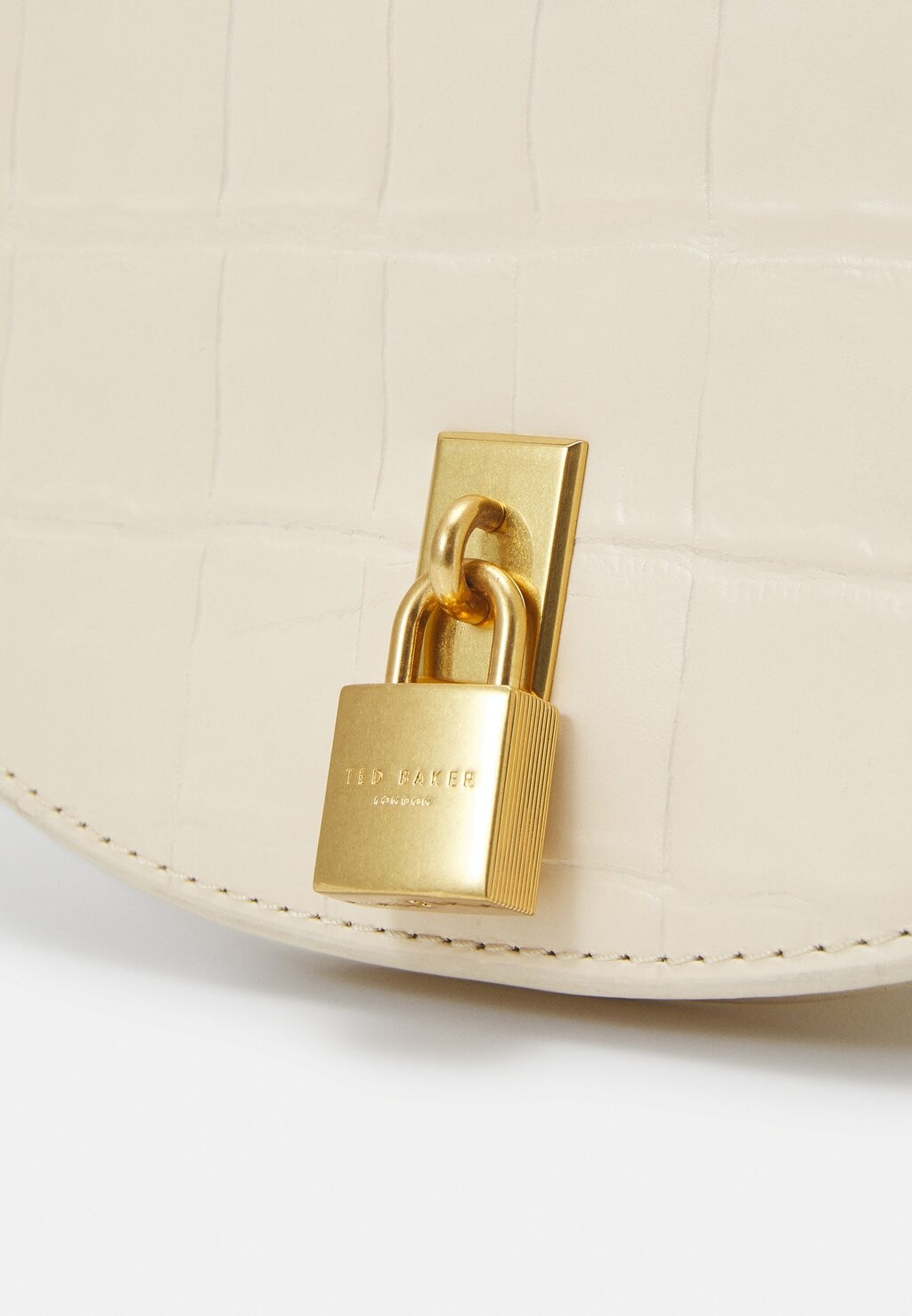 

Сумка через плечо SOHHO PADLOCK DETAIL SADDLE BAG Ted Baker, кремовый
