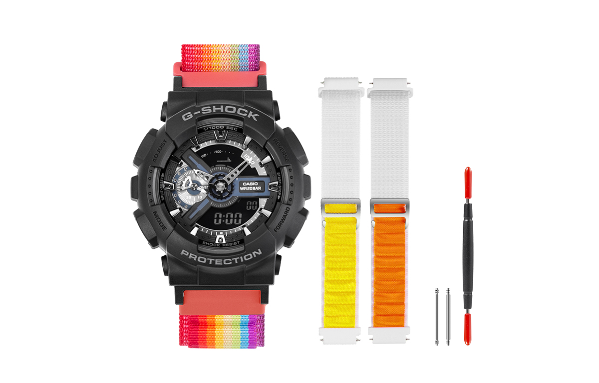 

Унисекс часы CASIO серии с двойным дисплеем жидкокристаллическим/аналоговым, 51.2 мм, черные