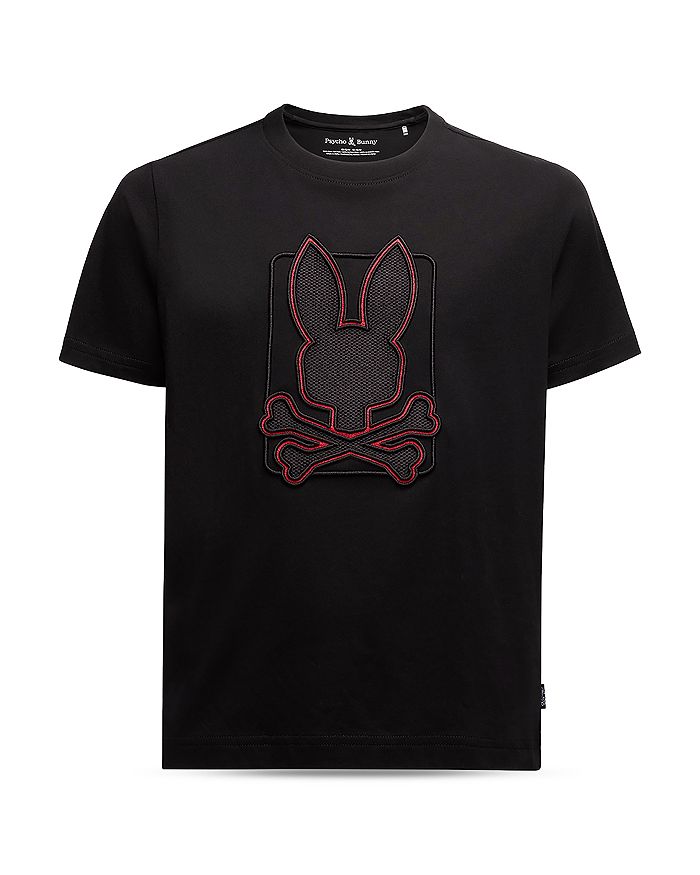 

Футболка с вышитым рисунком Pierce для мальчиков - Little Kid, Big Kid Psycho Bunny, черный