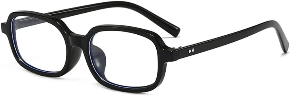 

Маленькие прямоугольные солнцезащитные очки для женщин, модные, конфетного цвета, защита от УФ-излучения UV400, ретро, ​​для мужчин, трендовые, с заклепками, прозрачная оправа TVTBBVV, Glossy Black Clear