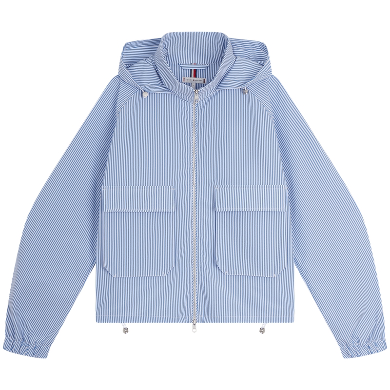 Tommy Hilfiger Женская куртка в сине-белую полоску, Blue White Stripes 0A9 — фото 3
