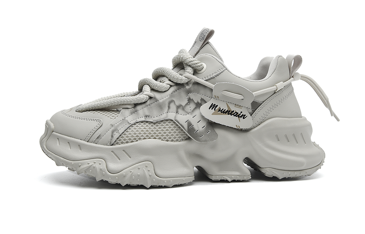 

Грубые кроссовки The Mountain Is Not In The High Series Low-Top мужские серые HLA