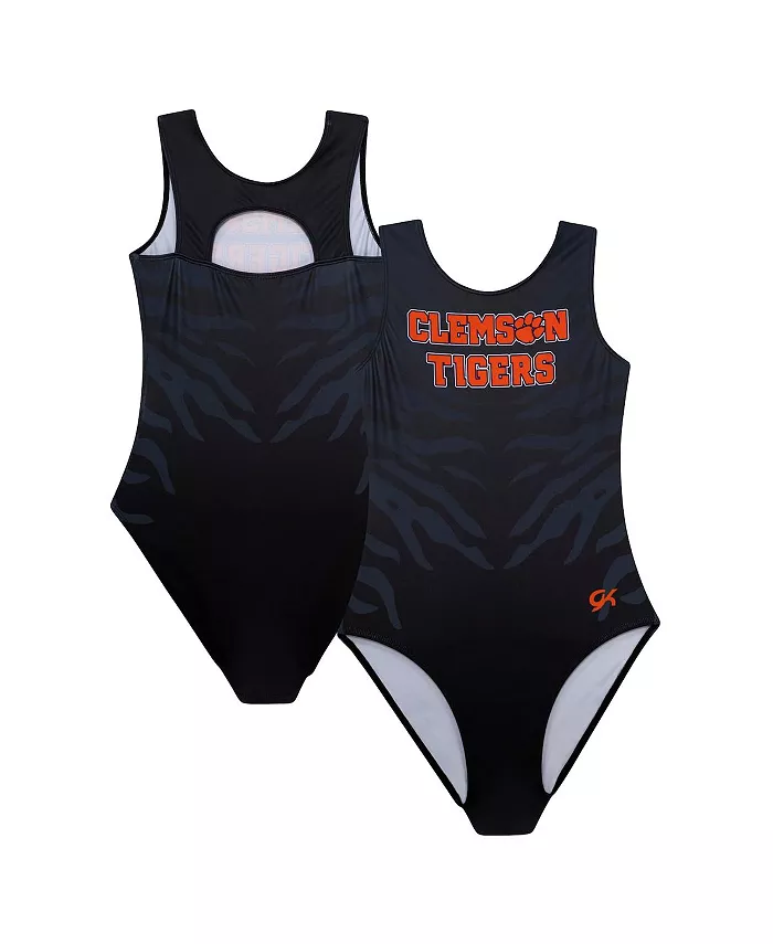 

Черный элитный купальник Big Girls Clemson Tigers Spirit GK Elite