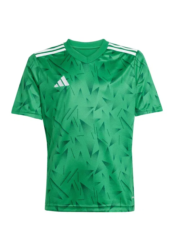 Футболка спортивная Adidas Performance, зелено-белая — фото 4