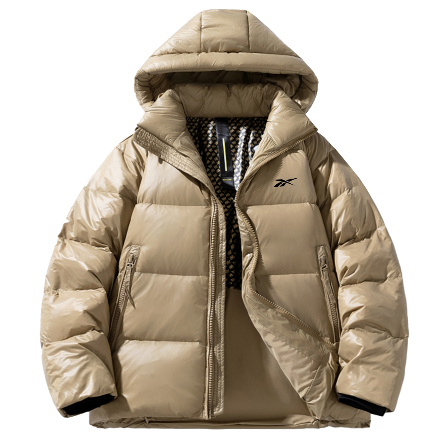 

Пуховик Unisex утепленный Puffer Jacket Reebok, коричневый (detachable hooded)