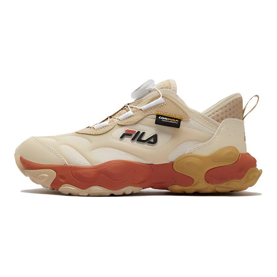 

FILA KIDS Детские кроссовки Dragon Carp с низким верхом, устойчивые к скольжению, истиранию и отскоку, желто-коричневые
