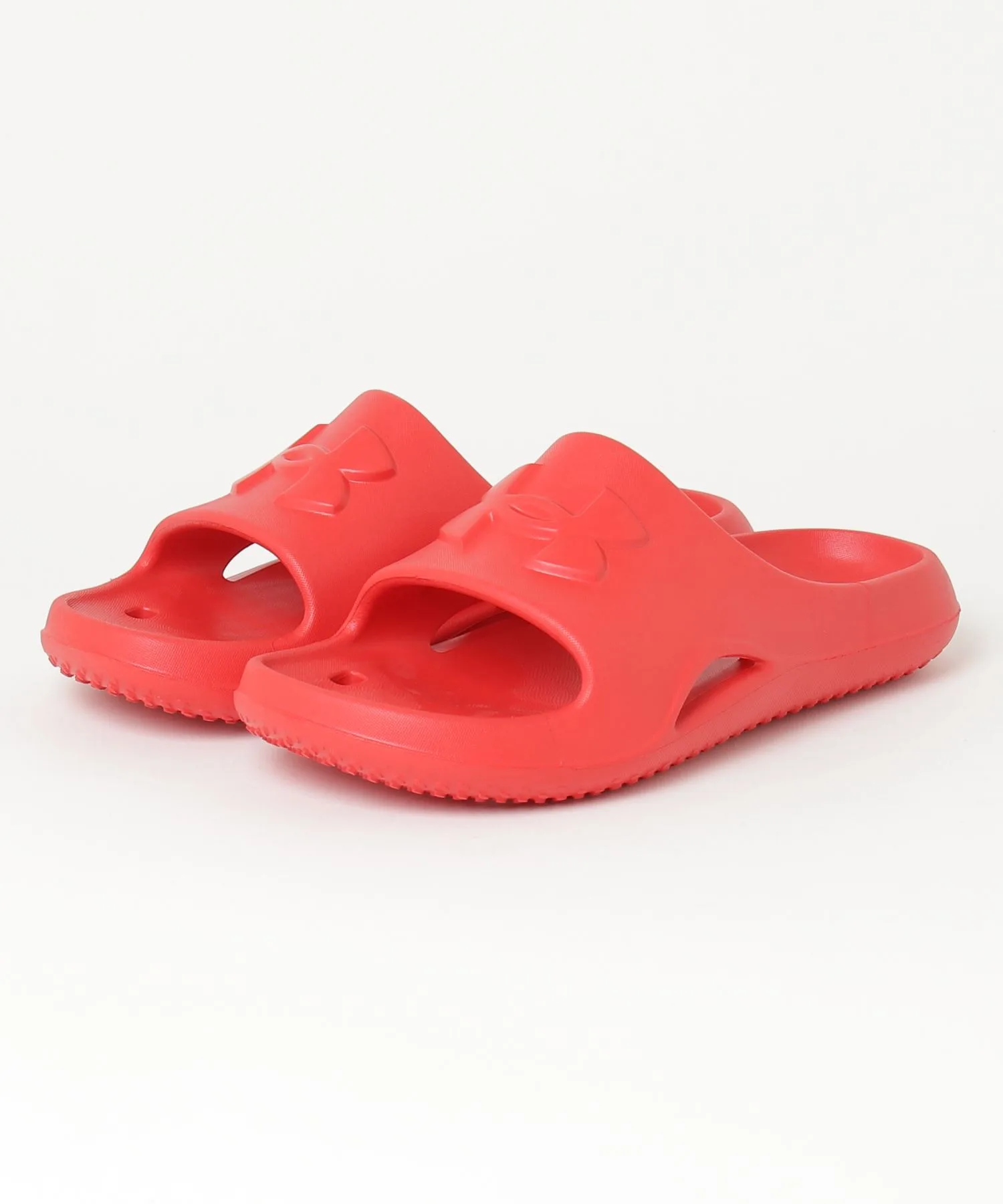 Мужские сандалии из синтетической резины UNDER ARMOUR ROCKER 5 SLIDE красные