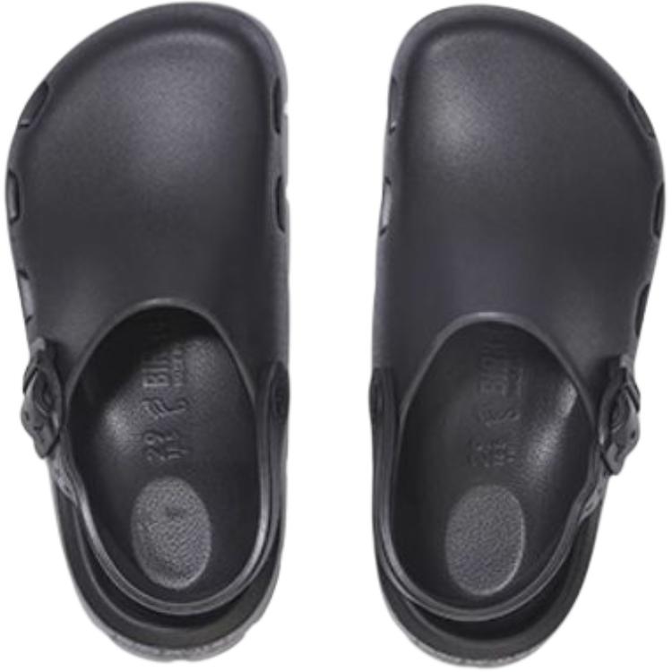 Birkenstock Бирки флоу устойчивые к истиранию лоу топ детские сандалии black детские — фото 4