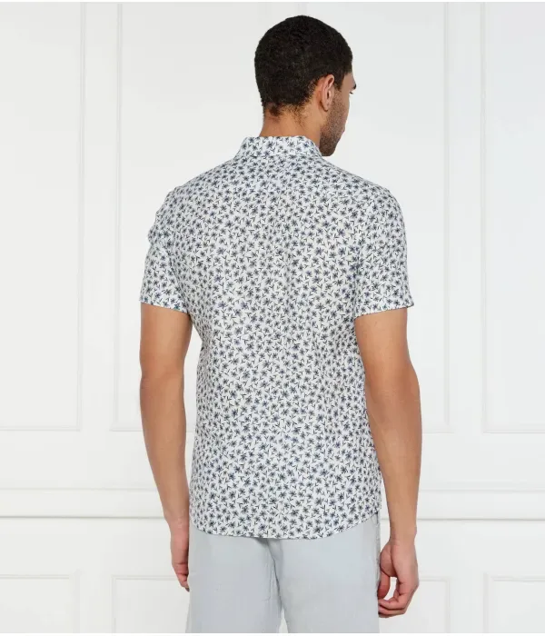 Льняная рубашка C-ROAN-ken-SH-C1-251 slim fit Boss, синий — фото 3