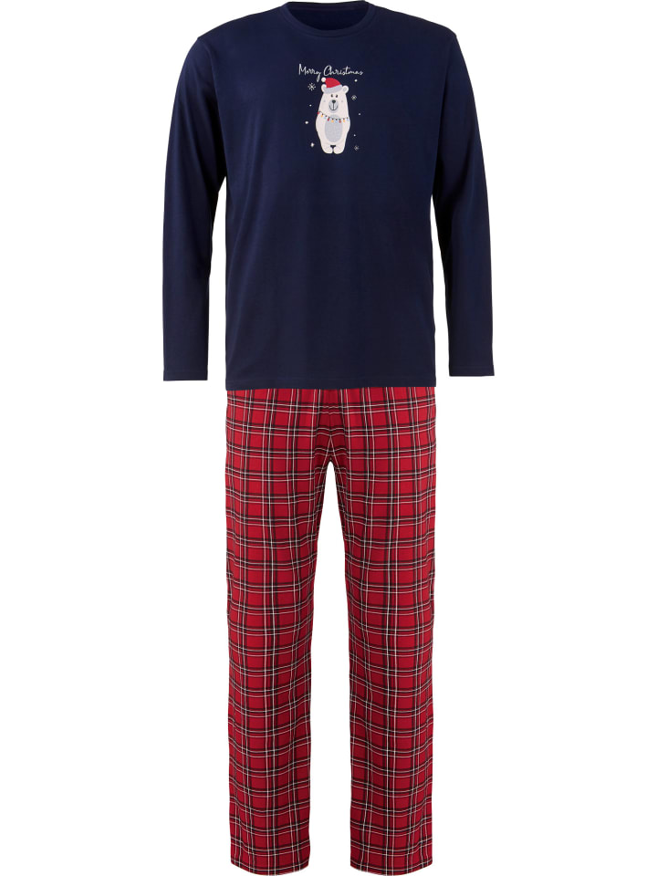 

Erwin Müller Пижама из трикотажа, темно-синего цвета