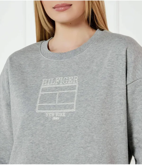 Толстовка Loose fit Tommy Hilfiger, серый — фото 4
