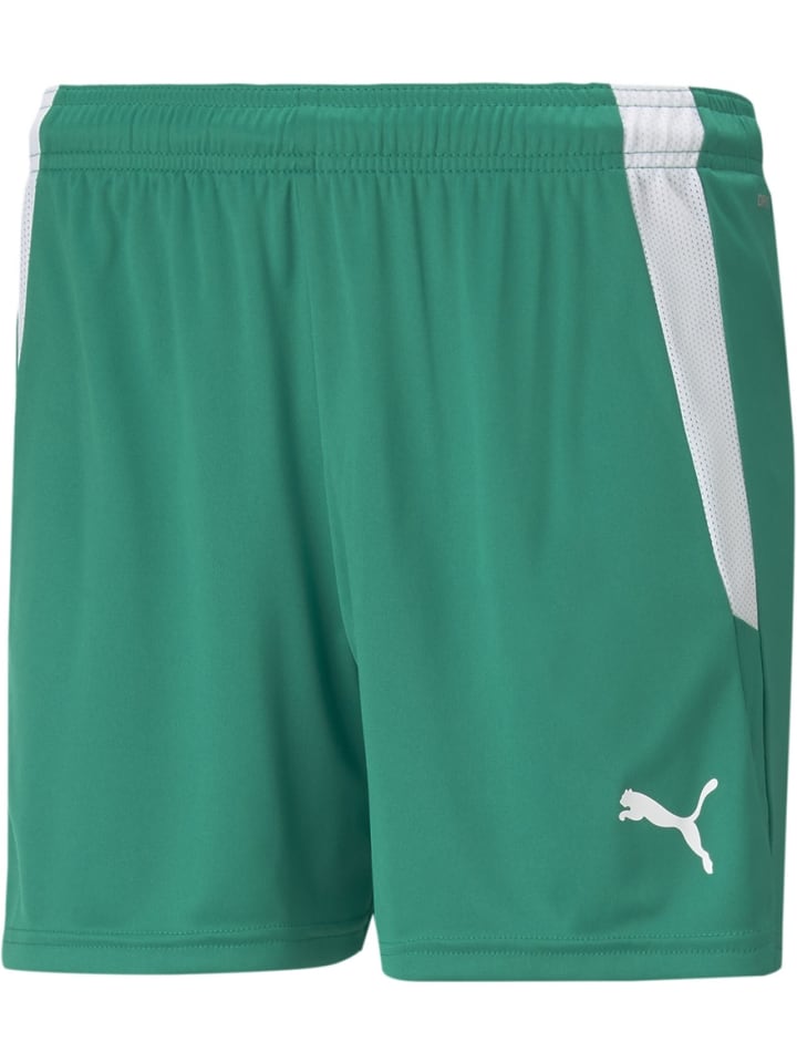 

Спортивные шорты TeamLIGA Shorts W зеленого цвета Puma