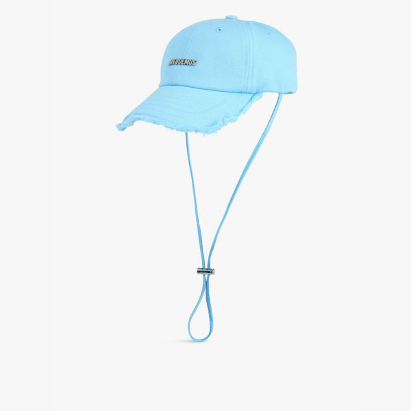 

Кепка из хлопкового твила La casquette artichaut с металлической бляшкой и логотипом Jacquemus, синий