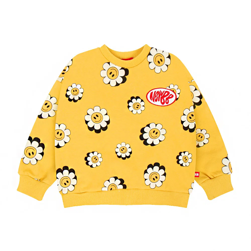 Детская футболка BABYBLEE New Bismile, для девочек, жёлтая
