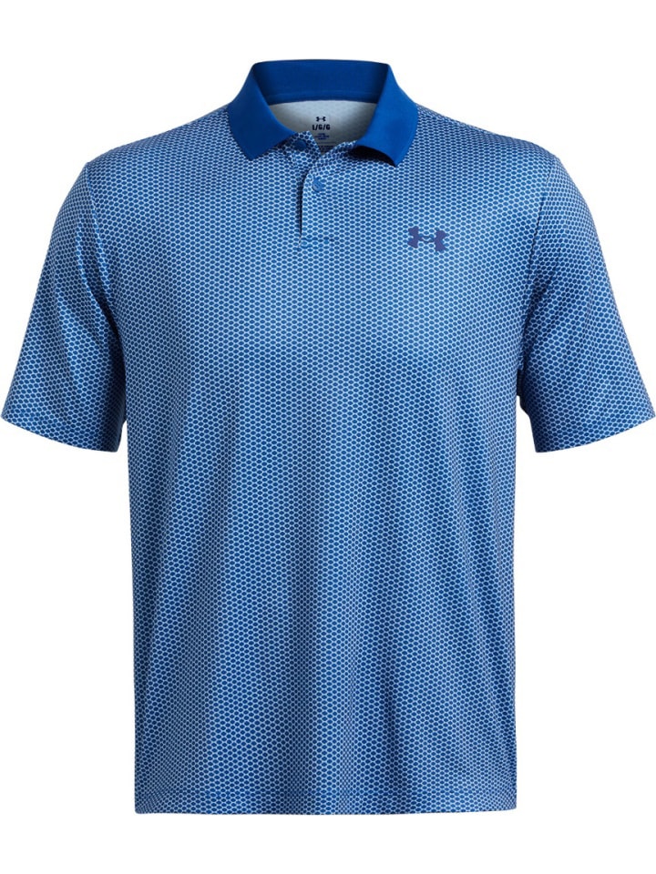 

Футболка поло Ua Matchplay Printed Polo Under Armour, синий