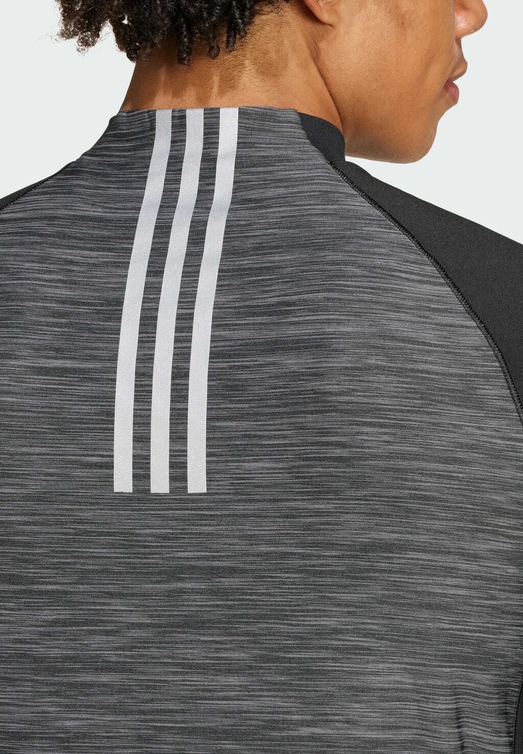 

Футболка с длинным рукавом Gym Training 3-Stripes 1/4-Zip adidas Performance, черный
