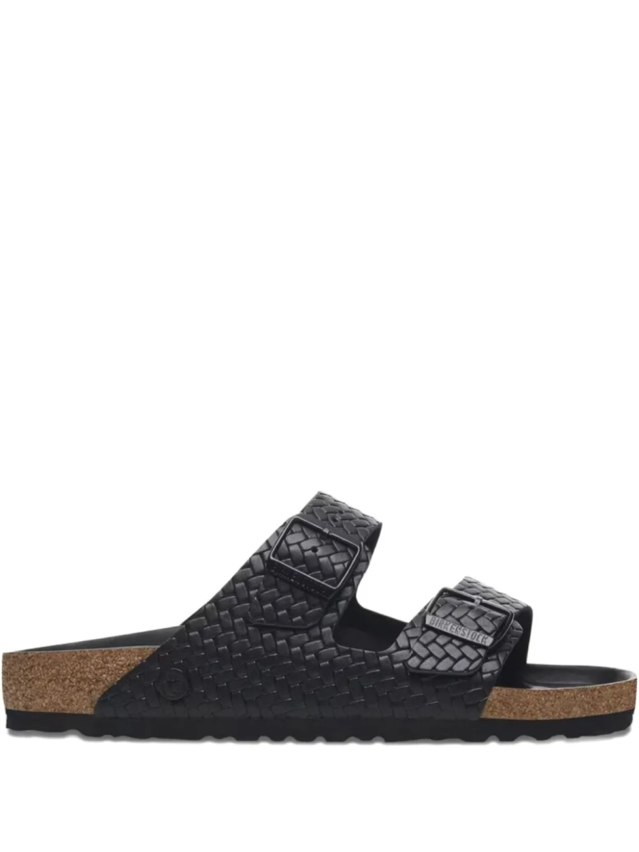 

Сандалии-слайды с плетеными ремешками Birkenstock, черный